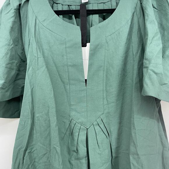TUCKERNUCK Pomander Place Size M Celadon Finley Flutter‎ Sleeve Dress Green - Picture 5 of 8